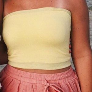Yellow Urban Outfitters tube top